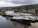 Ferguson Marine shipyard, where two ferries for the Clyde and Hebrides network are being built.