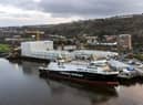 Ferguson Marine shipyard, where two ferries for the Clyde and Hebrides network are being built.