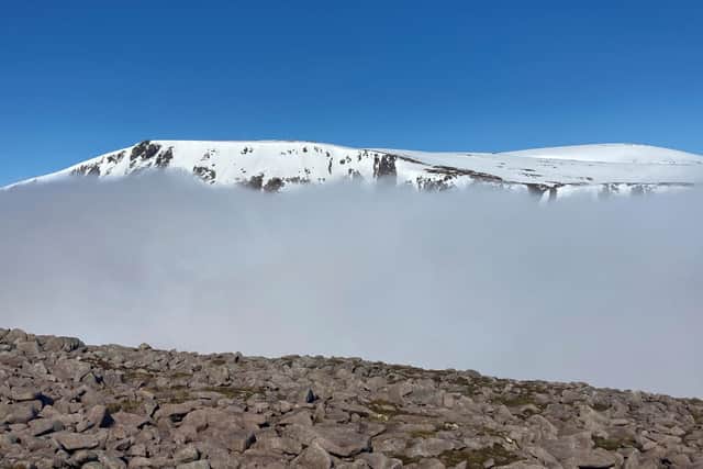 Mar Lodge Estate Paul Bolton captured this shot from Derry Cairngorm, looking towards Ben Macdui and Beinn Mheadhoin, while carrying out a bird survey and footpath checks as part of his daily work