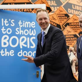 Liberal Democrat Leader Sir Ed Davey (right) celebrates with Richard Foord, the newly-elected Liberal Democrat MP for Tiverton and Honiton in the Tiverton and Honiton by-election. Picture: PA