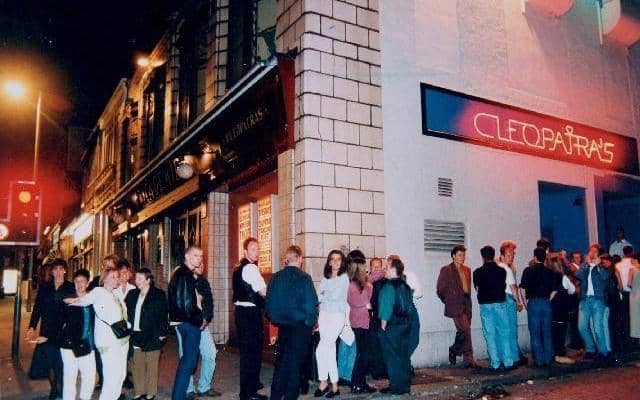 Cleopatra's nightclub in Glasgow