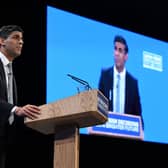 Rishi Sunak gave a well-argued, substantive speech to the Conservative party conference (Picture: Oli Scarff/AFP via Getty Images)