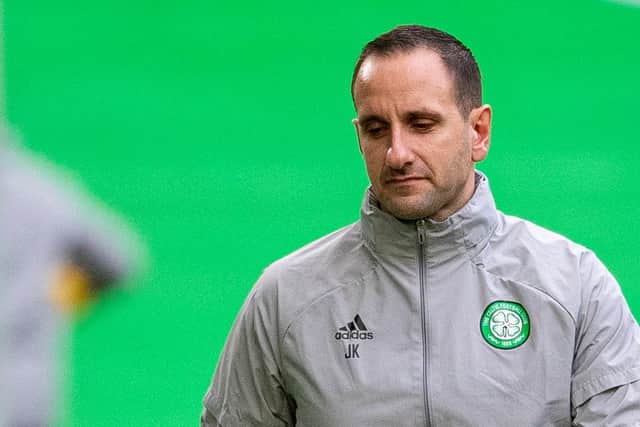 Celtic interim manager John Kennedy says his determination never to have any regrets in life extends to turning down the chance to become Hibs manager - even though he now faces an uncertain future at Parkhead (Photo by Ross MacDonald / SNS Group)