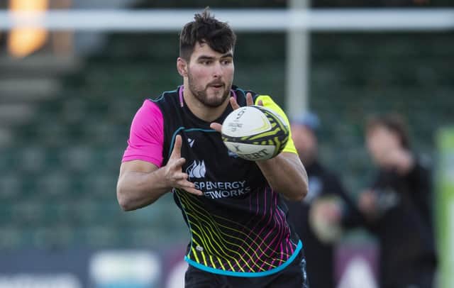Alex Samuel has signed a new deal with Glasgow Warriors. (Photo by Ross MacDonald / SNS Group)