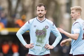 Hearts midfielder Andy Halliday in  the Scottish Cup 4th round match between Auchinleck Talbot and Hearts at Beechwood Park.  (Photo by Mark Scates / SNS Group)