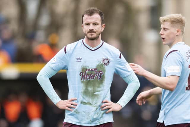 Hearts midfielder Andy Halliday in  the Scottish Cup 4th round match between Auchinleck Talbot and Hearts at Beechwood Park.  (Photo by Mark Scates / SNS Group)