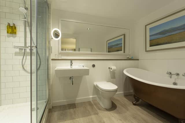An ensuite bathroom at the Isle of Mull Hotel, Craignure, Mull. Pic: Contributed