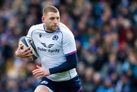 Finn Russell in action for Scotland during the Six Nations defeat to France at BT Murrayfield. (Photo by Ross Parker / SNS Group)