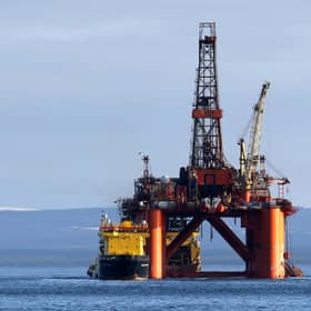 The Oil platform Stena Spey. Picture: PA