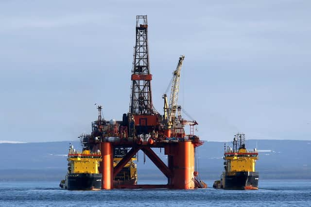 The Oil platform Stena Spey. Picture: PA