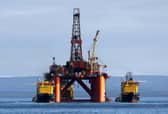 The Oil platform Stena Spey. Picture: PA