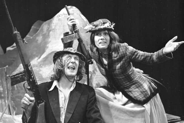 John Bett and Elizabeth MacLennan in 7:84's famous touring show, The Cheviot, The Stag and the Black, Black Oil (Picture: Denis Straugan)