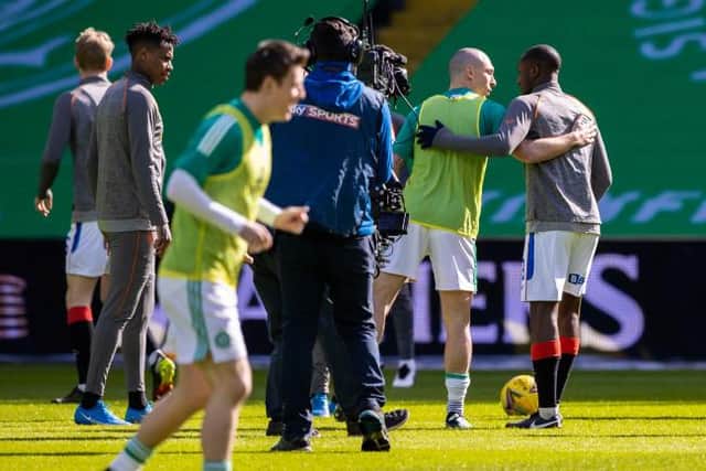 Departing Celtic captain Scott Brown has been widely praised for his show of solidarity with Rangers midfielder Glen Kamara before the last Old Firm match on March 21. (Photo by Craig Williamson / SNS Group)