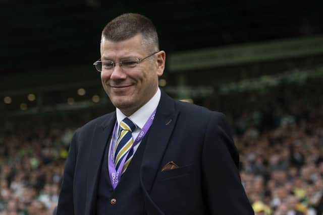 Neil Doncaster congratulated Rangers after their Champions League qualification. (Photo by Craig Foy / SNS Group)