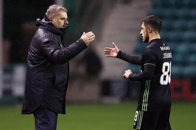 Celtic manager Ange Postecoglou chose not to address directly Josip Juranovic claim the club had been quick to move him on and merely reiterated the need to be "aggressive" in constantly turning over his squad in the constant drive for improvement. (Photo by Craig Williamson / SNS Group)