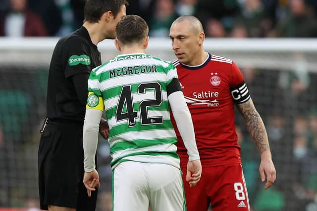 Scott Brown moved to Aberdeen in 2021 with Callum McGregor replacing him as Celtic captain. (Photo by Craig Williamson / SNS Group)