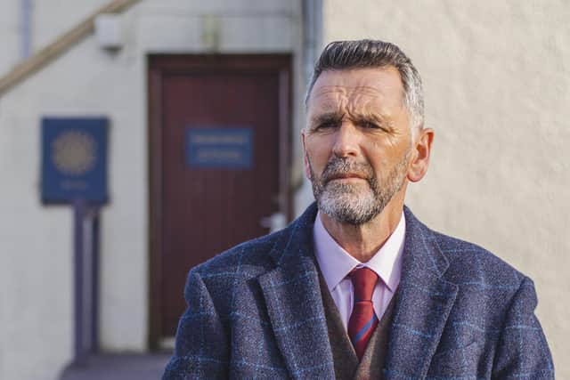 Ewan MacKinnon plays mill owner Seumas MacSween in the new six-part Gaelic drama series An Clò Mòr.