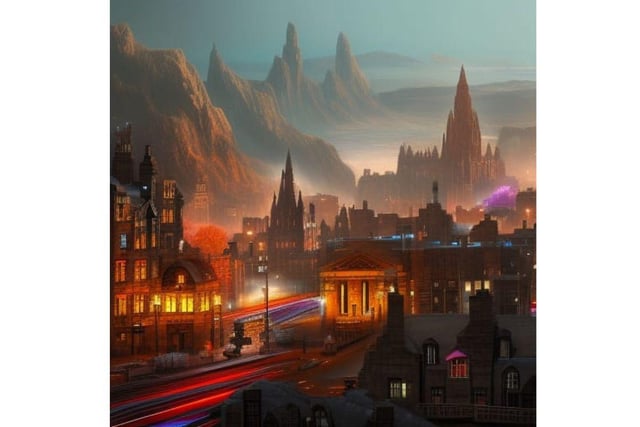 It seems that Edinburgh's skyline will continue to thrill visitors in 2123, even if something's happened to surround Scotland's Capital with jagged peaks.