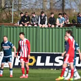 Fans watch on during the Scottish Cup Third Round tie between Formartine United and Motherwell at North Lodge Park