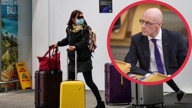 John Swinney, deputy First Minister said travel was only permitted for essential reasons.