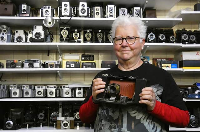 Fife born author Val McDermid was a recent visitor to the camera collection