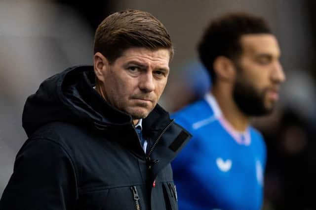 Rangers manager Steven Gerrard has described defender Connor Goldson as a 'proper leader' as he maintains his 100 percent appearance record this season. (Photo by Ross MacDonald / SNS Group)