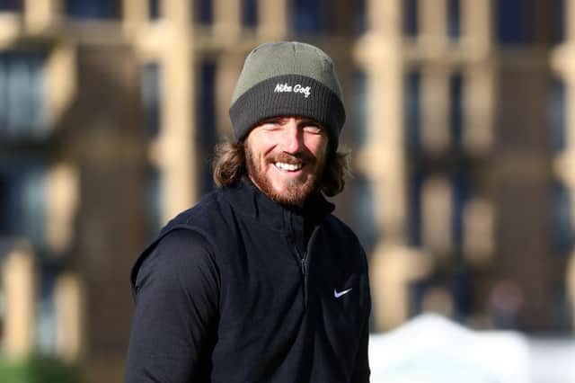 Tommy Fleetwood, pictured during last year's Alfred Dunhill Links Championship on the Old Course, is hoping to have something to smile about when he returns to St Andrews in July for the 150th Open. Matthew Lewis/Getty Images.
