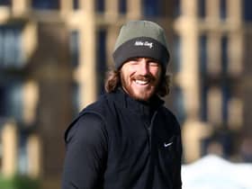 Tommy Fleetwood, pictured during last year's Alfred Dunhill Links Championship on the Old Course, is hoping to have something to smile about when he returns to St Andrews in July for the 150th Open. Matthew Lewis/Getty Images.
