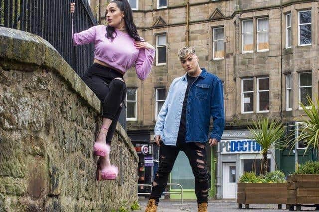 The Style Fixers, Jamie Grandison and Alannah Carson Pic by: Lisa Ferguson