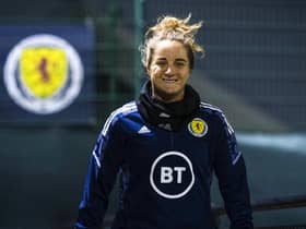 Sophie Howard during a Scotland Women's training session at the Oriam, on November 23, 2021, in Edinburgh, Scotland.  (Photo by Craig Foy / SNS Group)