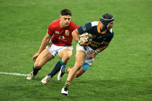 Cheslin Kolbe produced a moment of brilliance to create South Africa A's second try against Lions. Picture: David Rogers/Getty Images