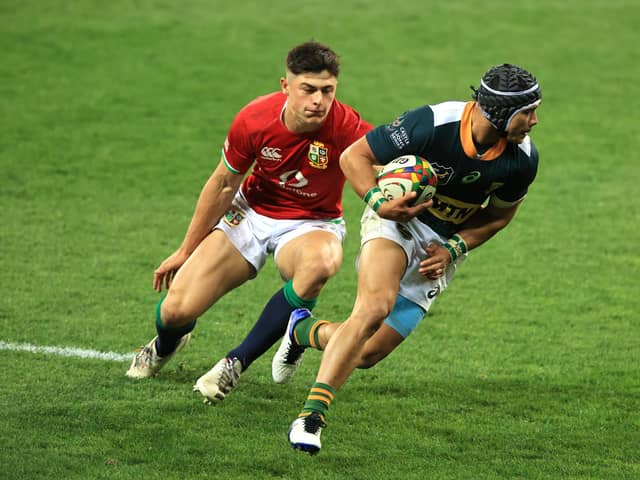 Cheslin Kolbe produced a moment of brilliance to create South Africa A's second try against Lions. Picture: David Rogers/Getty Images