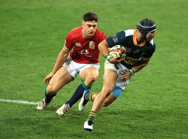 Cheslin Kolbe produced a moment of brilliance to create South Africa A's second try against Lions. Picture: David Rogers/Getty Images