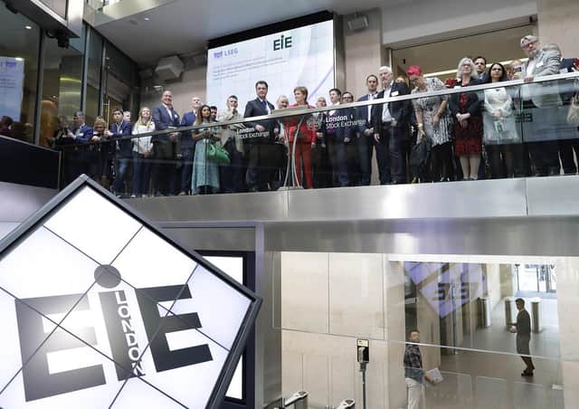 Nicola Sturgeon hosted the EIE London market closing ceremony at London Stock Exchange