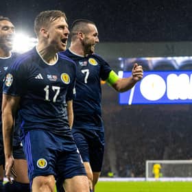 Stuart Armstrong boosted his hopes of making Scotland's Euro 2024 squad with a goal against Norway. (Photo by Alan Harvey / SNS Group)