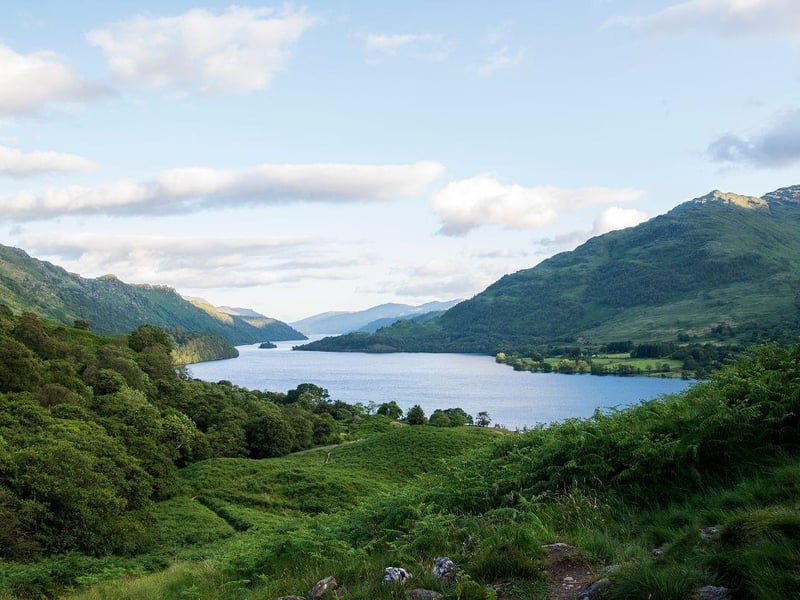 With a surface area of 71 square kilometres, Loch Lomond is by a significant distance the largest loch in Scotland (although Loch Ness contains a great volume of water and Loch Morar is deeper). The surrounding Loch Lomond & The Trossachs National Park was Scotland's first national park and the 'bonnie banks' are used by a range of villages, hotels and recreational businesses.