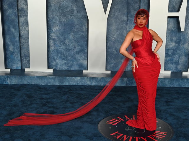 Cardi B attending the Vanity Fair Oscar Party held at the Wallis Annenberg Center for the Performing Arts in Beverly Hills, Los Angeles, California, USA
