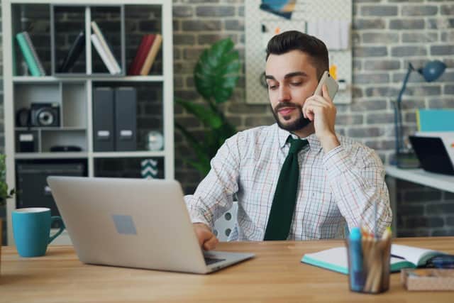 More than one in ten employees in Scotland check their phones at least once every ten minutes