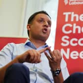Scottish Labour leader Anas Sarwar at an 'In Conversation' event in Glasgow on Tuesday to discuss what a Labour government would mean for the people of Scotland. PIC:  Andrew Milligan/PA Wire