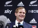 Scott Robertson speaks to media after being announced as the next All Blacks coach.