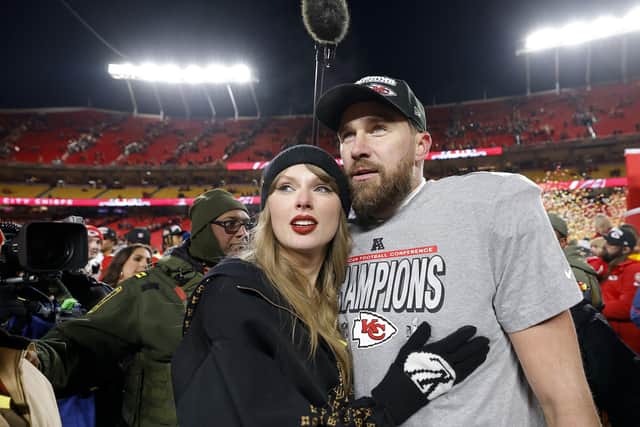 Pop queen Taylor Swift and sports star fiance Travis Kelce may well be signing a prenup (Picture: David Eulitt/Getty Images)