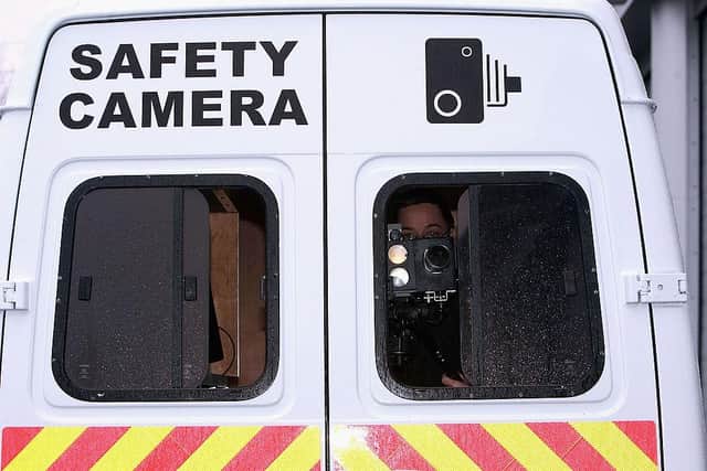 A mobile laser guided safety camera used to capture speeding drivers (Picture: Christopher Furlong/Getty Images)