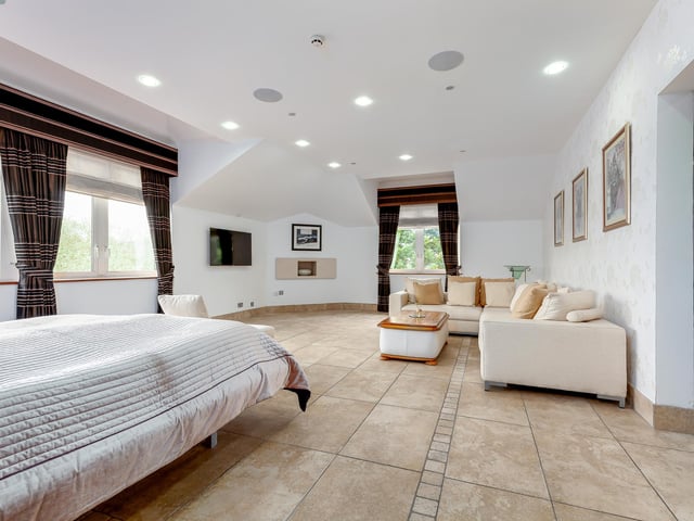 The bedrooms are generously proportioned.
