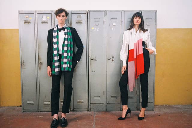 The new collection features Scottish models Alexandra Moncrieffe and Jack McQueen. Picture: Dan Hall.