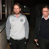 Austin MacPhee (left) was assistant to Craig Levein at Hearts.