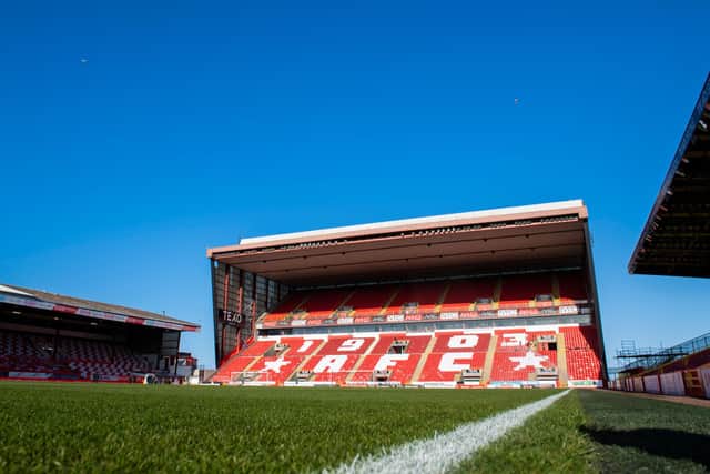 Pittodrie Stadium, Aberdeen. Picture: SNS