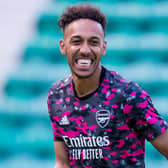 Pierre-Emerick Aubameyang and Arsenal are a tough first test for Premier League new boys Brentford. (Photo by Ross Parker / SNS Group)