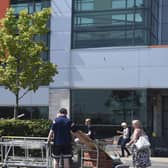 Shoppers returning to a B&Q branch in Scotland during summer 2020 following the initial lockdown as stores were classified as essential. Picture: Lisa Ferguson