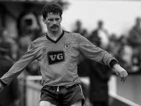 Dundee United legend John Holt in action for the club in the 1987 Scottish Cup final