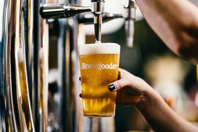 Profits from every can and pint of Brewgooder beer sold go to towards community projects aimed at improving lives in developing countries